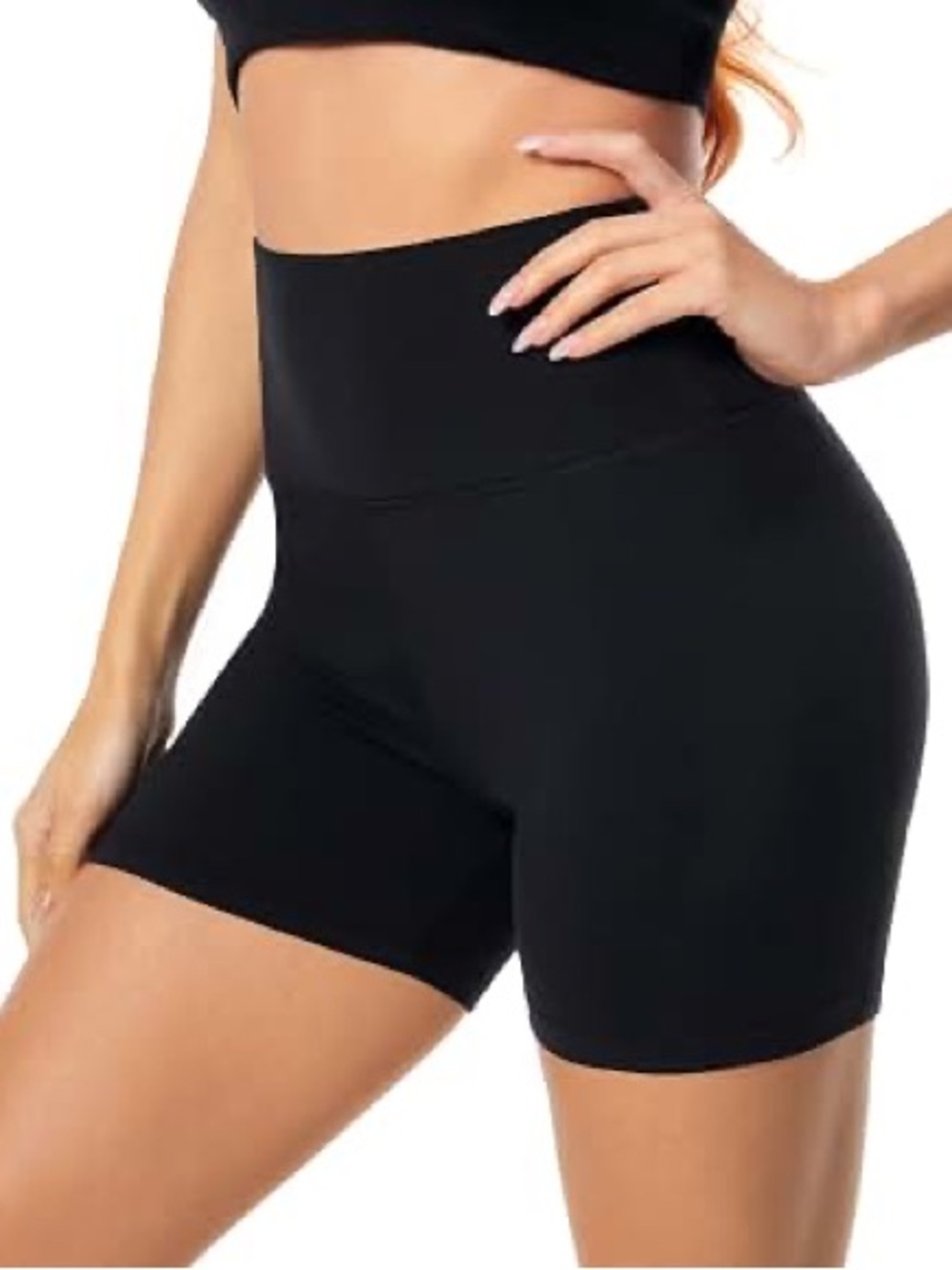 (Set of 4) Baleaf Women's Athletic Shorts - Black, White, Burgundy